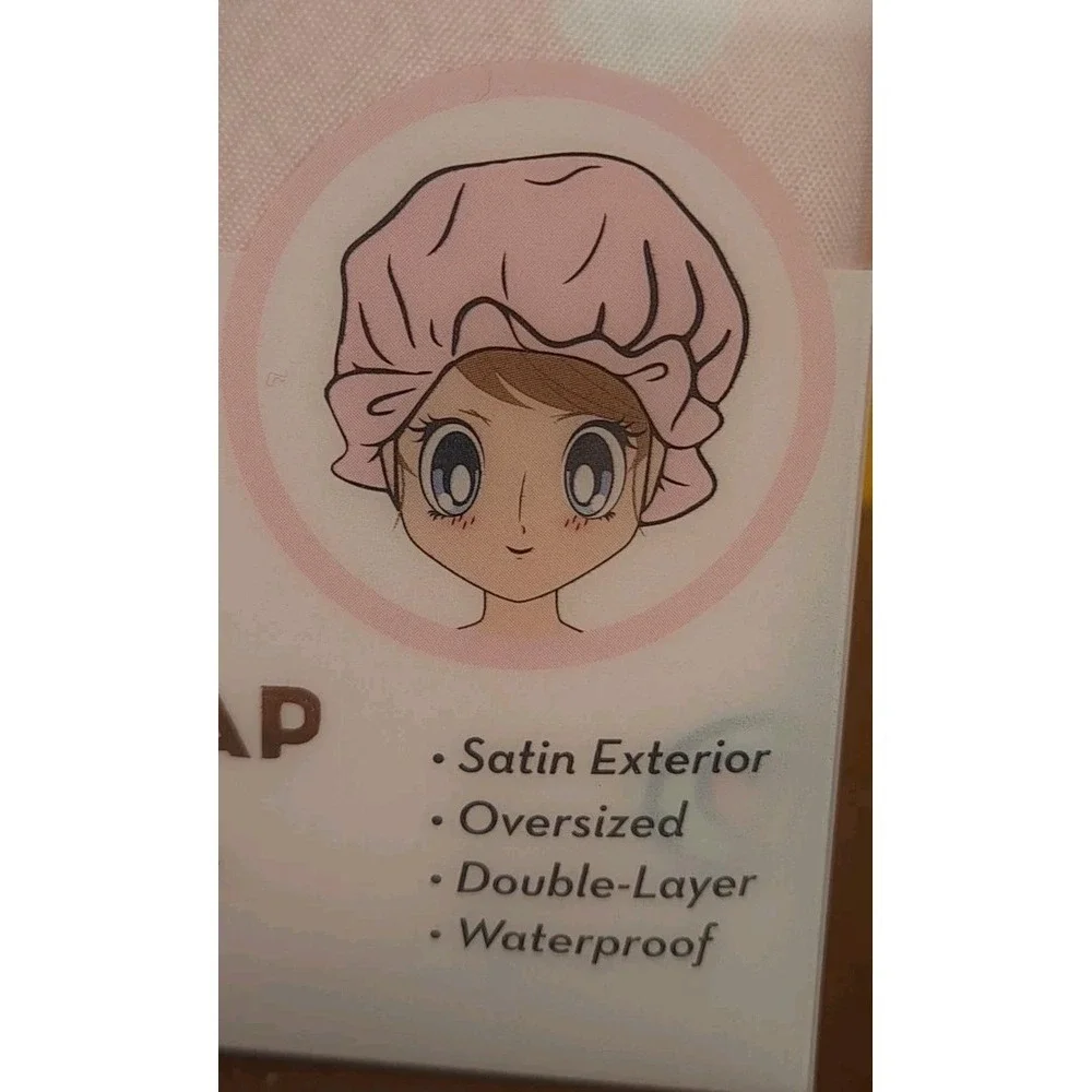 The Creme‎ Shop x Disney Minnie Mouse LUXURY SHOWER CAP Satin Exterior Oversized